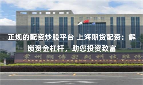 正规的配资炒股平台 上海期货配资：解锁资金杠杆，助您投资致富